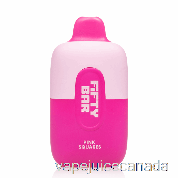 Vape Juice Fifty Bar 6500 Disposable Pink Squares
